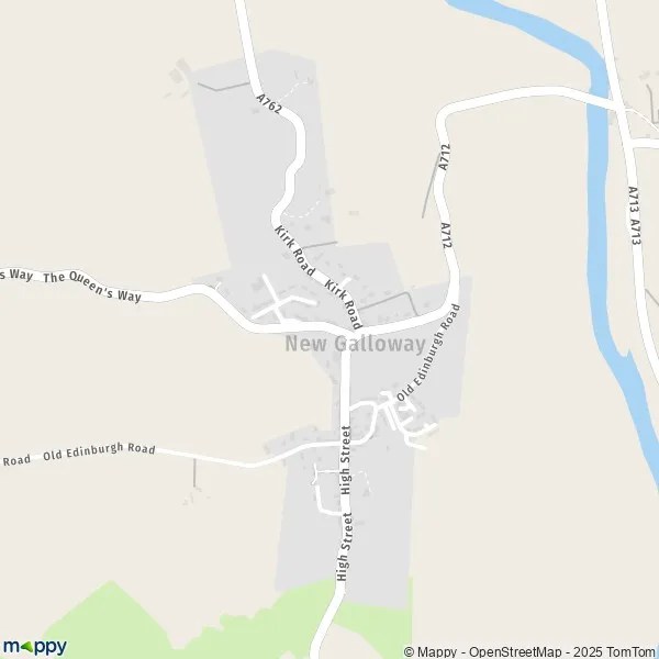 Map Kirkland Moniaive map of Kirkland Moniaive (DG3 4) and practical